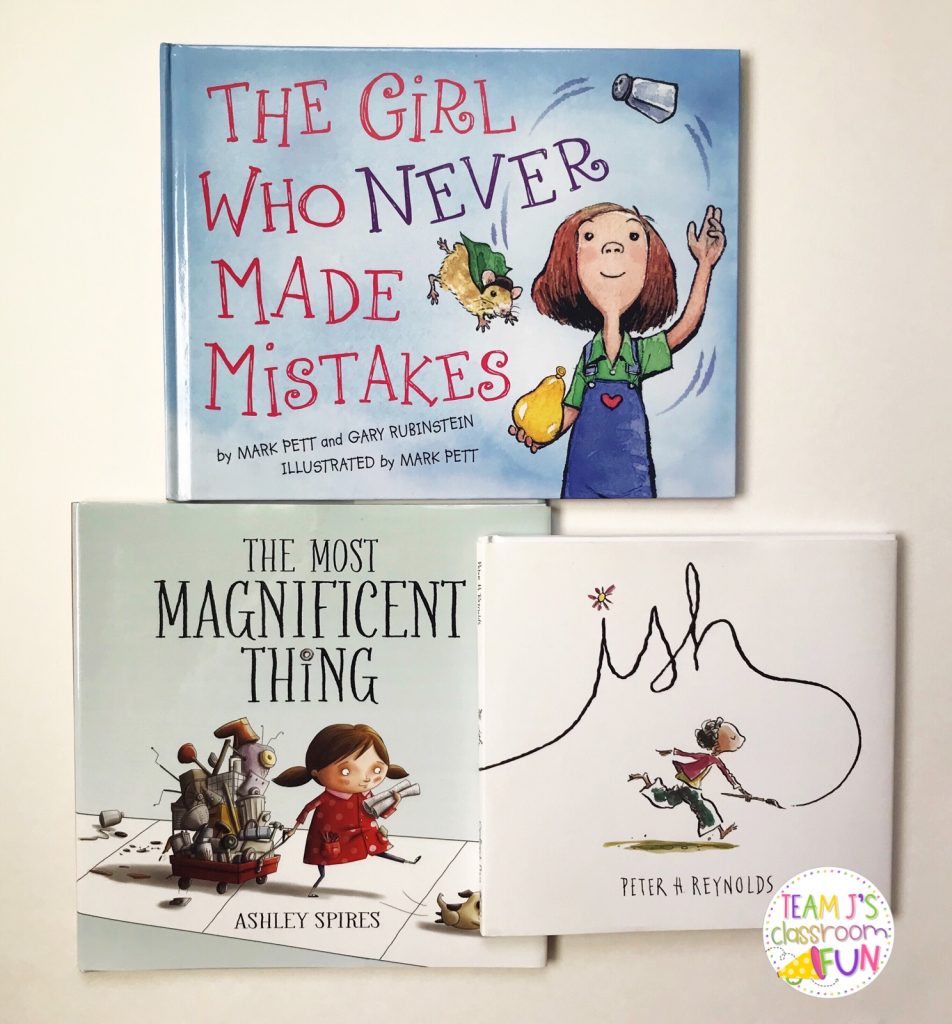Picture books - The Girl Who Never Made Mistakes, The Most Magnificent Thing, ish