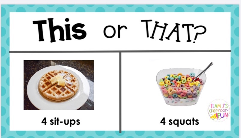 This or That example photo.  Photo of waffles or cereal.