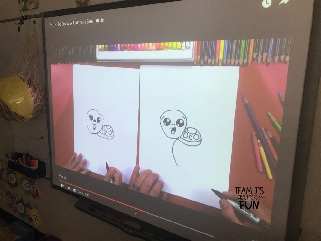 Photo of Art Hub for Kids lesson for Fun Friday activity.