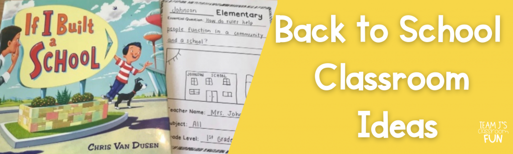 Blog Header for Back to School Classroom Ideas