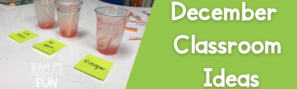 Blog Header for December Classroom Ideas