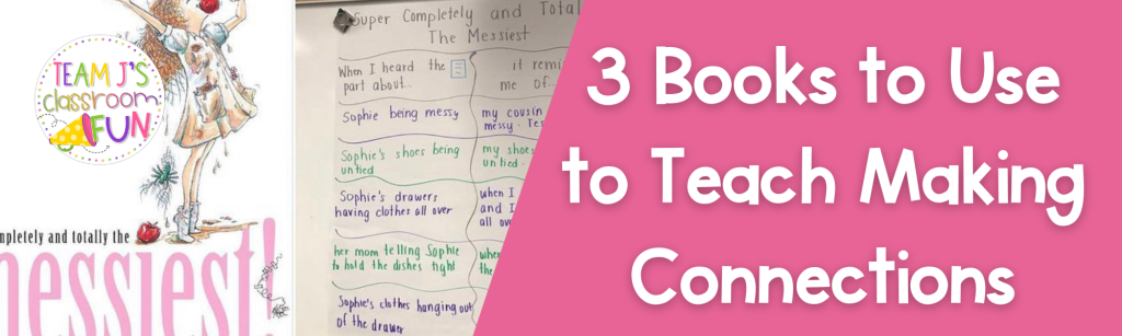 Photo of book Super Completely and Totally the Messiest and schema anchor chart