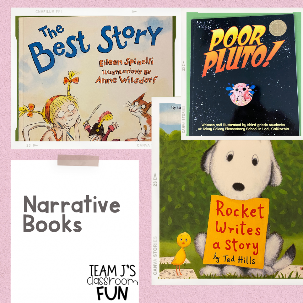 Photo of narrative writing books