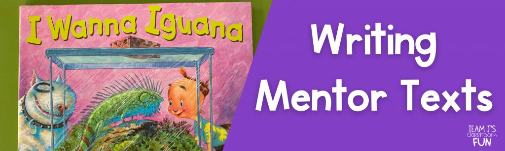 Blog header for favorite writing mentor text.